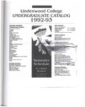 1992-1993 Lindenwood College Undergraduate Course Catalog by Lindenwood College