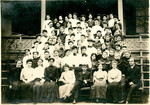 Lindenwood College Students on the Steps of Sibley Hall, 1908 by Lindenwood College