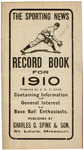 The Sporting News Record Book (1910) by J. G. Taylor Spink