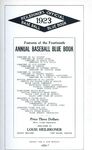 Heilbroner's Official Baseball Blue Book (1923) by Louis Heilbroner