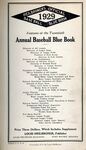 Heilbroner's Official Baseball Blue Book (1929) by Louis Heilbroner