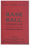 Base Ball Schedule and Memorandum (1902)