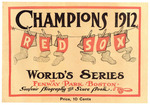 Official Souvenir Biography and Score Book, World Series, 1912 by Baseball Publishing Company