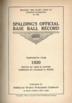 Spalding's Official Base Ball Record Book for 1920 by American Sports Publishing Co.