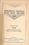 Spalding's Official Base Ball Record Book for 1918 by American Sports Publishing Co.