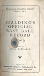 Spalding's Official Base Ball Record Book for 1909 by American Sports Publishing Co.