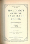 Spalding's Official Base Ball Guide for 1924 by American Sports Publishing Co.
