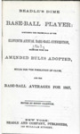 Beadle's The Dime Base-Ball Player for 1868 by Beadle