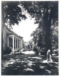 View of Sibley, Ayres, and Butler Halls (circa 1950s) by Lindenwood College