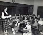 Lindenwood Student Teaching Elementary Students, circa 1950s
