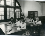 Students Learning Shorthand in Roemer Hall, circa 1950s