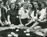 Lindenwood Students Roasting Marshmallows, circa 1950s by Lindenwood College