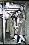 Lindenwood Students in the Campus Tunnels During a WWII Air Raid Drill, circa 1942