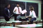 Lindenwood Students Talking with Professor, 1987 by Lindenwood College