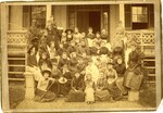Lindenwood College Students on the Steps of Sibley Hall, 1889 by Lindenwood College