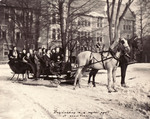Lindenwood College Students on a Horse-Drawn Sleigh, 1936