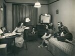 Lindenwood College Students in a Dorm Room, 1938 by Lindenwood College