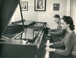 Lindenwood College Student Practicing Piano, 1939