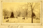 Winter Scene at Lindenwood College, 1881 by Lindenwood College