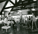Lindenwood College Students in Art Class, circa 1950s by Lindenwood College