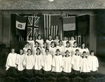 Lindenwood College Choir in Sibley Hall Chapel, circa 1917