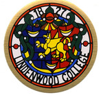 1980s Lindenwood College Stained Glass Logo by Lindenwood College