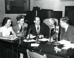 Hubert Humphrey, President Franc McCluer, and Students Being Interviewed by KWK by Unknown