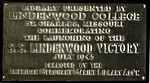 S.S. Lindenwood Library Nameplate by Lindenwood College